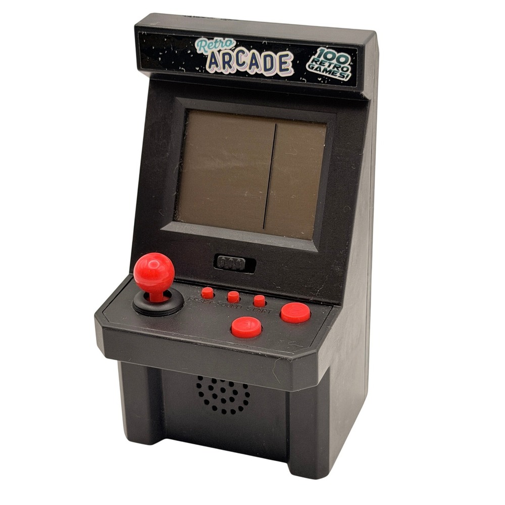 Retro Arcade Mini Handheld Console 100 Retro Games Black Red Portable Video Game